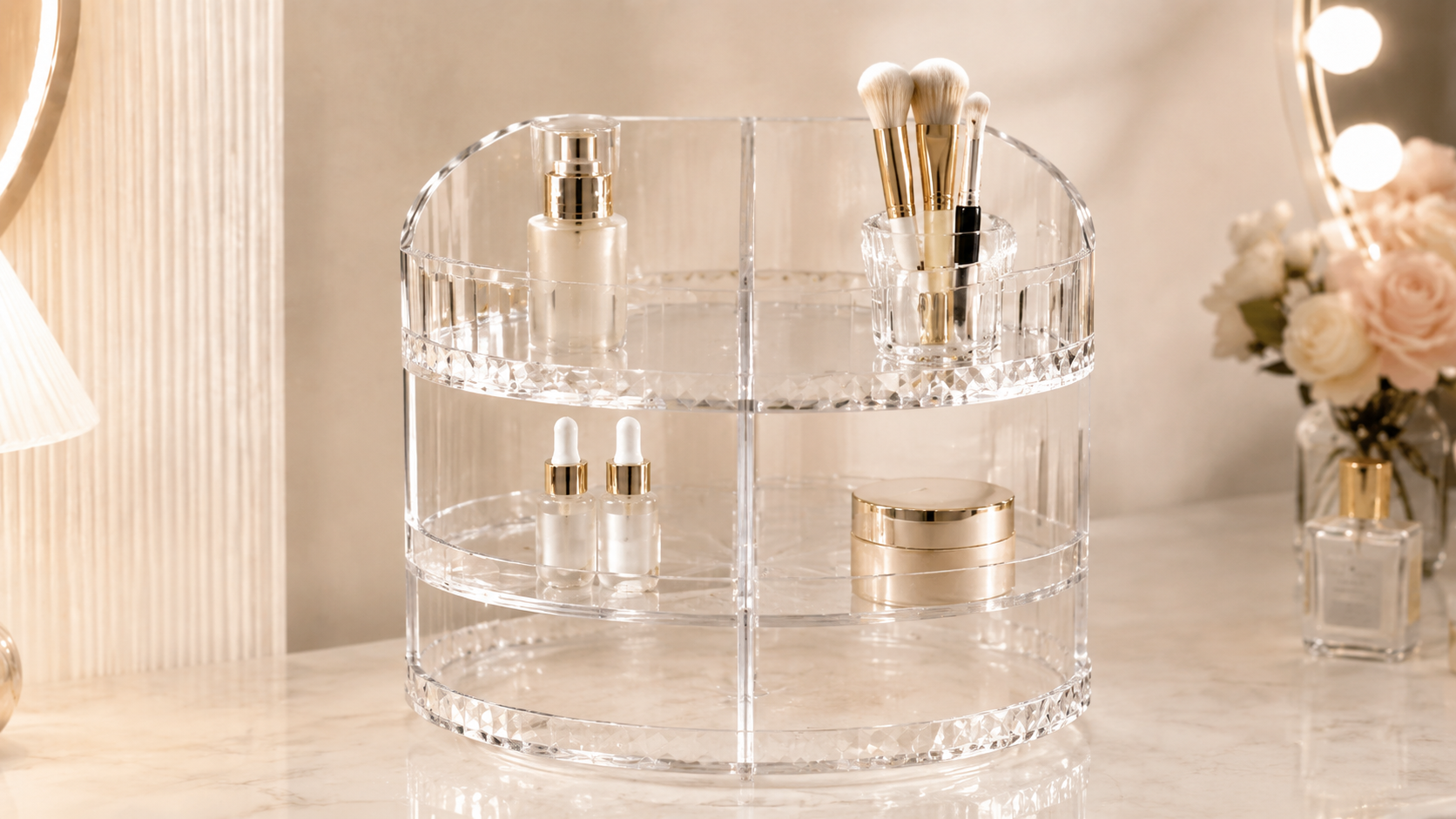 Korean Skincare Display Stand