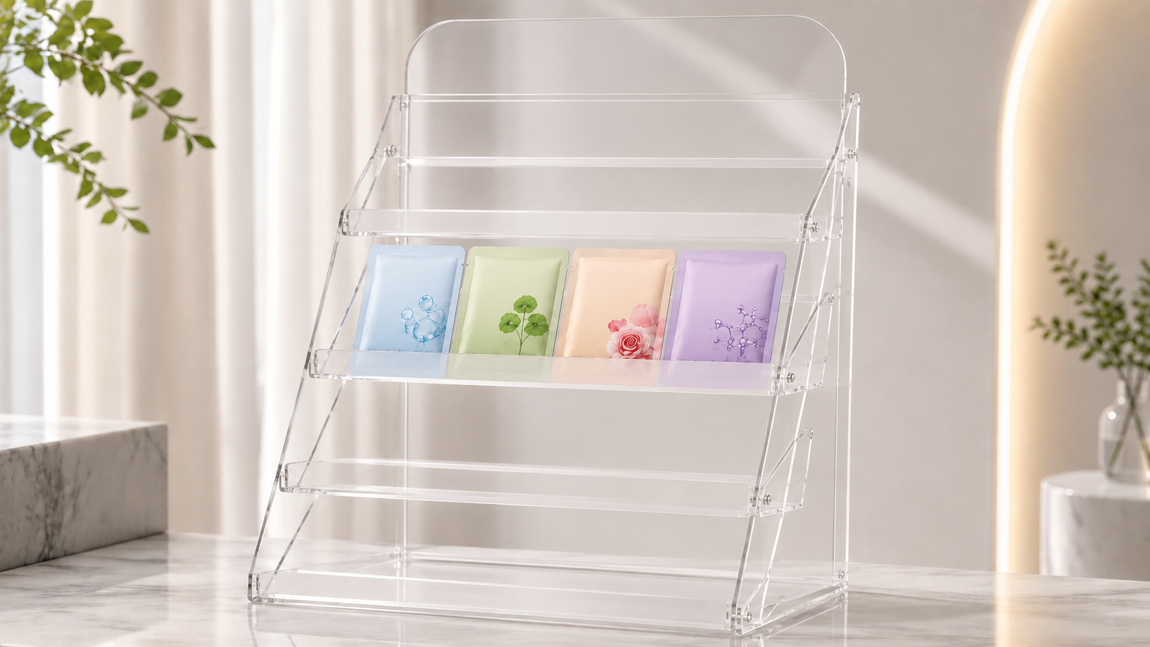 Tiered Sheet Mask Display