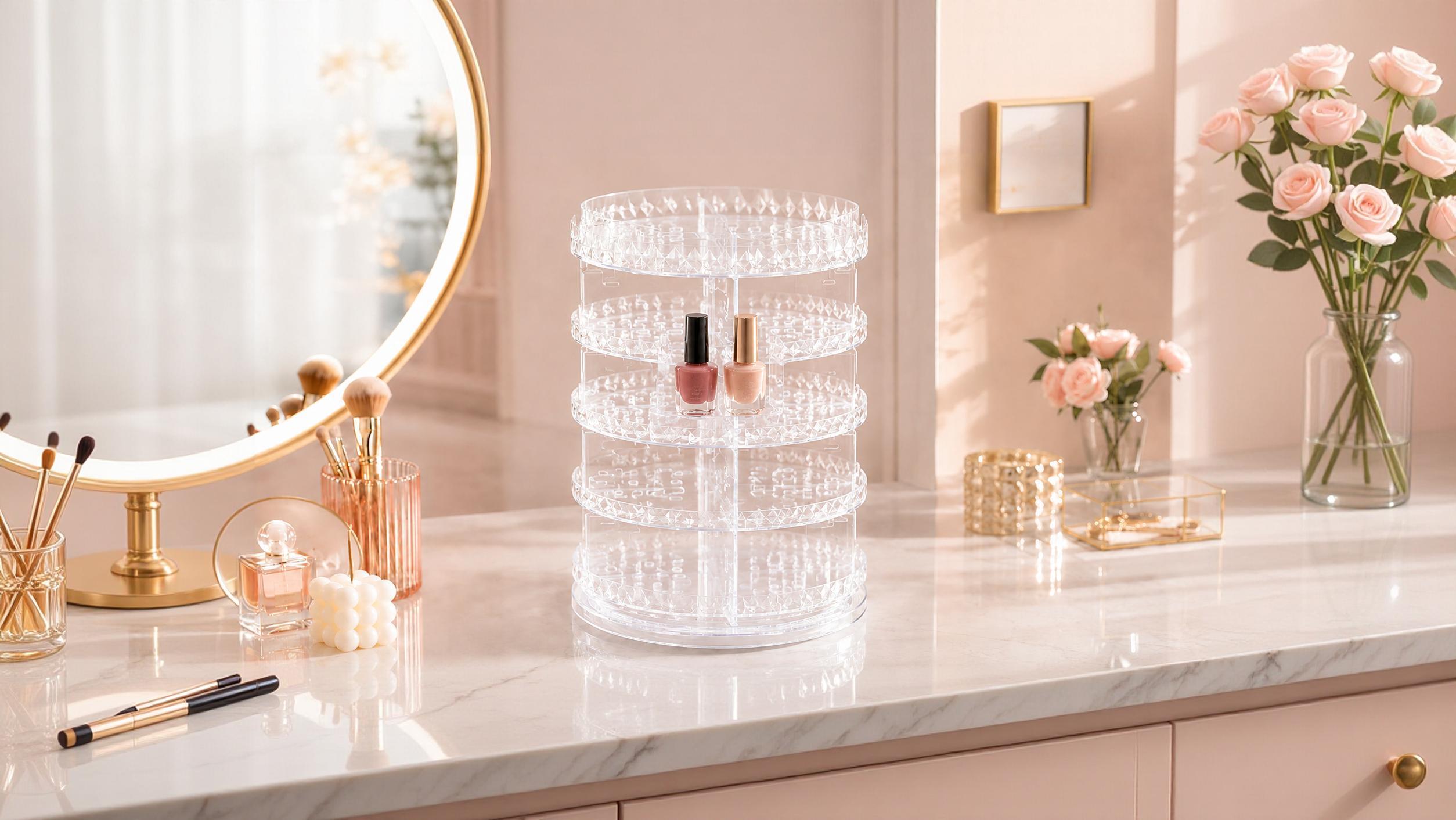 Rotating Nail Polish Tower