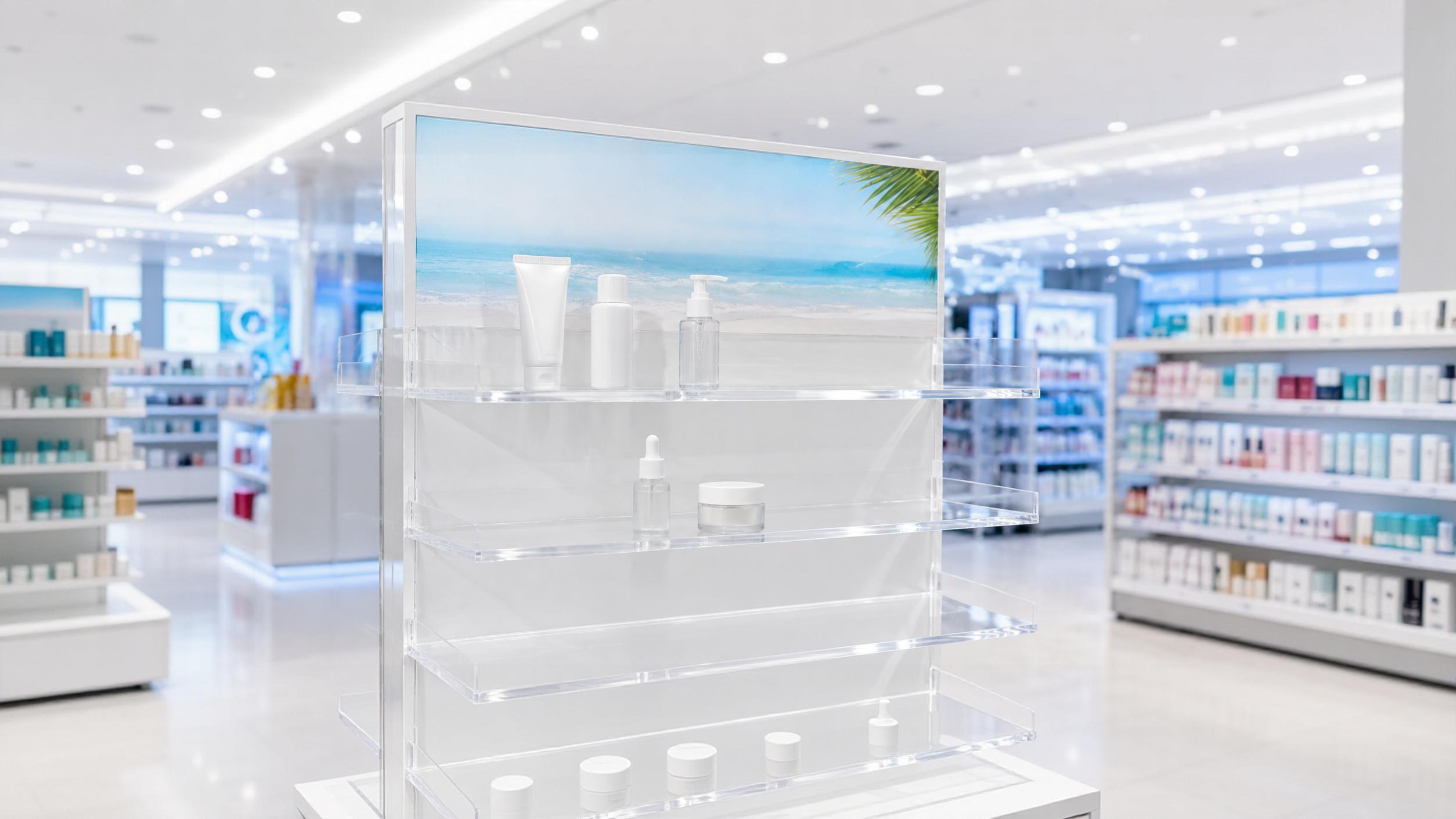 Sun Care Endcap for Drug Store