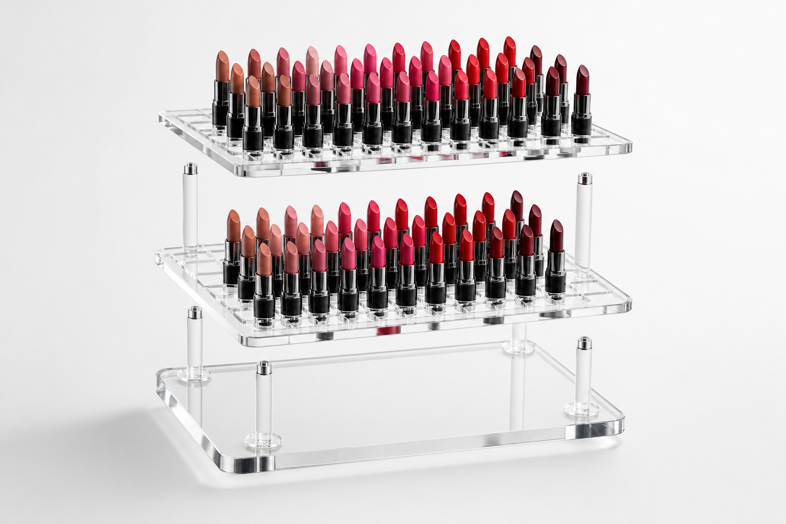 Reduce Lipstick Shade Confusion in Beauty Retail: 3 Tier Acrylic Display Blueprint